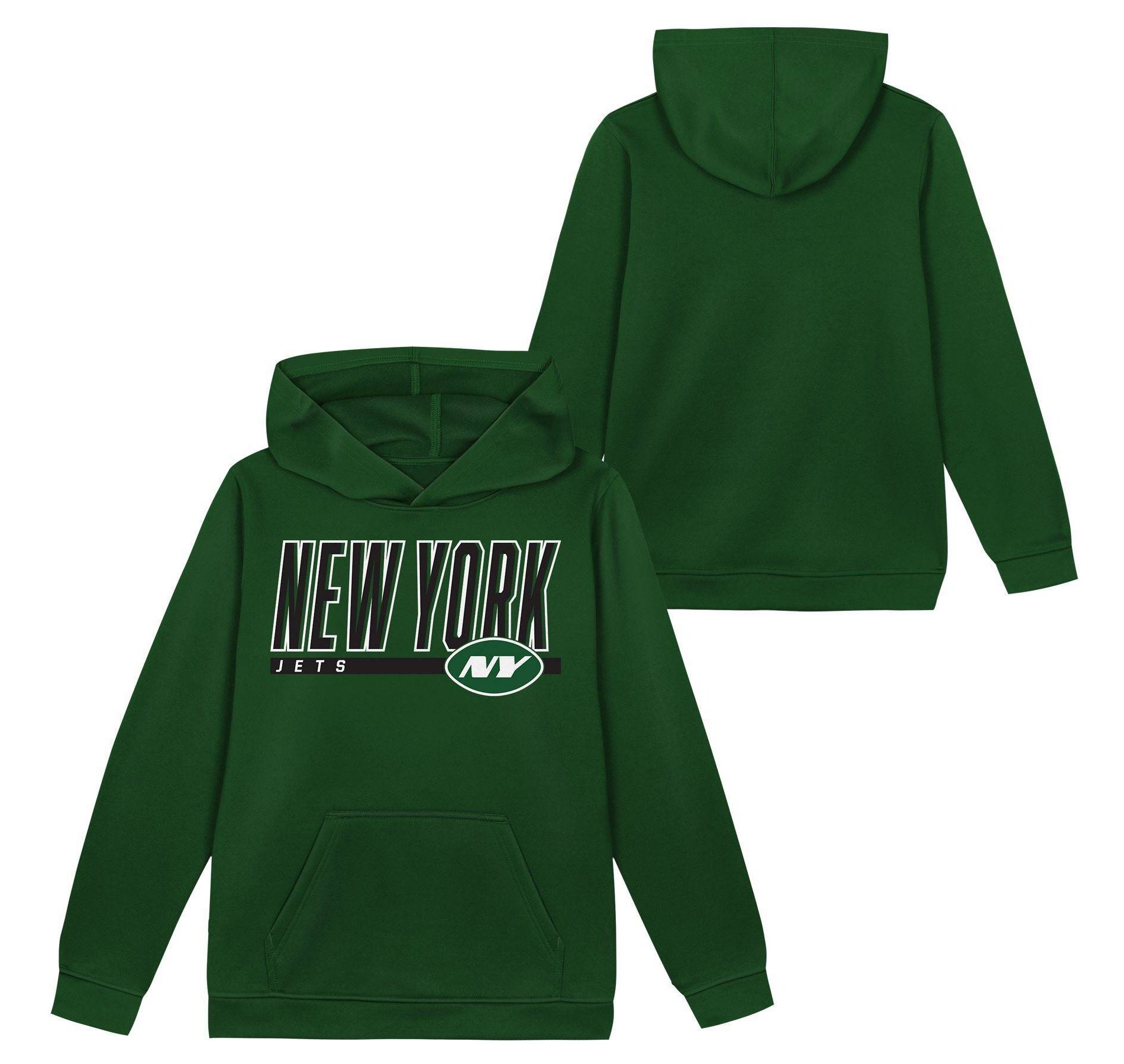 NFL New York Jets Boys' Performance Hooded Sweatshirt