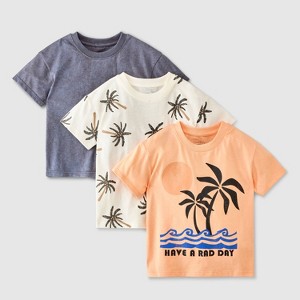 Grayson Mini Toddler Boys' 3pk Short Sleeve Jersey T-Shirt - 1 of 3