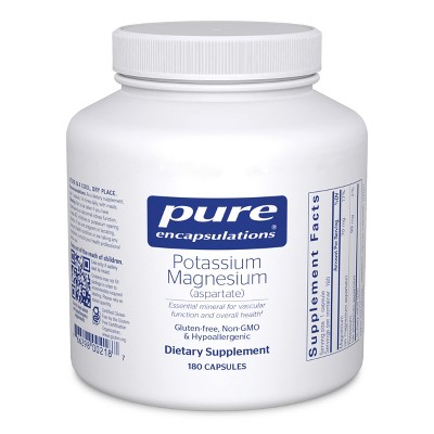 Pure Encapsulations Potassium Magnesium (Aspartate) - Supplement to Support Heart, Muscular, Bone, and Nerve Health*
