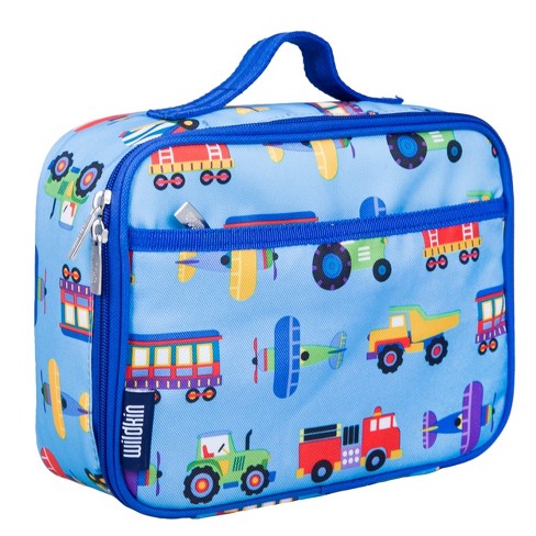 Wildkin Kids Insulated Lunch Box Bag (trains, Planes And Trucks