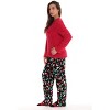 Just Love Womens Plush Pajama Pant Set with Matching Socks  Fun, Cozy Sleepwear with Sayings - 3 of 4