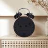 Unique Bargains Circle Night Light Battery Powered Metal Alarm Clock 6.7 x 3.9 x 2 Inches - 4 of 4