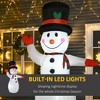 Whisen 8FT Christmas Inflatables Outdoor Decorations Snowman, Blow-Up Yard Christmas Decor with LED Lights Display - White - 3 of 4