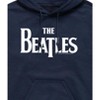 Men's - The Beatles - White Logo Graphic Fleece Pullover Hoodie - 2 of 4