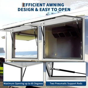 Concession Serving Window, Aluminum Food Truck Window with Awning - 1 of 4