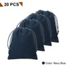 Unique Bargains Velvet Reusable Soft Jewelry Headphone Candy Drawstring Gift Bags 20 Pcs - 3 of 4