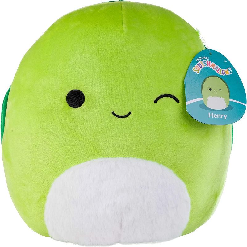 Squishmallows 10" Henry The Winking Turtle Plush - Official Kellytoy New 2023 - Cute and Soft Turtle Stuffed Animal Toy - Great Gift for Kids, 1 of 4