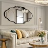 Beautyolove 20 in. W x 36 in. H Scalloped Black Aluminum Alloy Framed Wall Mirror Irregular Decorative Wall Mirror - 3 of 4