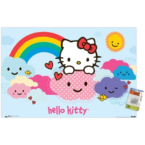 Trends International Hello Kitty - Clouds Unframed Wall Poster