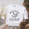 Simply Sage Market Women's Graphic Sweatshirt Mistletoe Kisses Are Free - 3 of 4