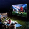 VEVOR Projector Screen with Stand, 120 inch 16:9 4K 1080 HD Outdoor Movie Screen with Stand, Wrinkle-Free Projection Screen with Bar Feet - 2 of 4