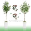 Artificial Fiddle Leaf Fig Tree 5FT, Faux Fiddle Leaf Fig Tree with Tall White Planter - image 4 of 4