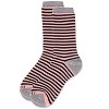 Memoi Colorful Stripes Bamboo Blend Crew Socks Pink 9-11 - 3 of 4