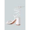 Piri Toe Ring Tie Up Block Sandals Women - 3 of 4