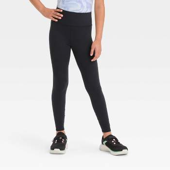 NWT Girl's All in Motion Teal Shimmer Side Pocket Capri Leggings - XS (4/5)