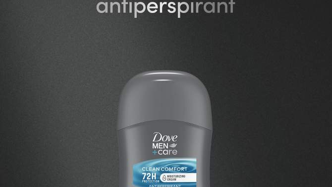 Dove Men+Care 72-Hour Antiperspirant &#38; Deodorant Stick - Trial Size - Clean Comfort - 0.5 oz, 2 of 8, play video