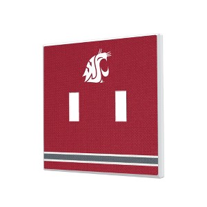 NCAA Pac-12 Universities Stripe Hidden-Screw Light Switch Plate for Double Toggle - 1 of 4