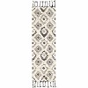 Hauteloom Jarales Cream/Black  Tassel Wool Rug - 3 of 4