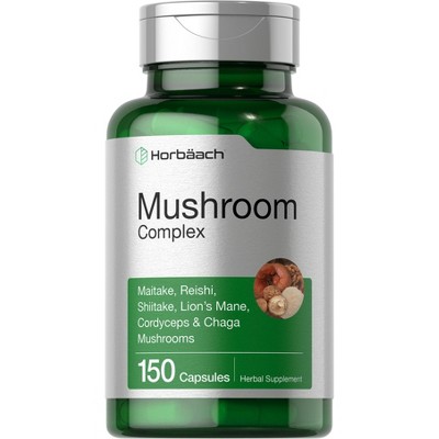 Horbaach Mushroom Complex Supplement | 150 Capsules