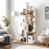 VECELO Tree Bookshelf, Geometric 8 Shelf Tree Bookcase Wood Bookshelves Display, Tree-Shaped Shelf Racks Organizer for Living Room Home Office - 4 of 4