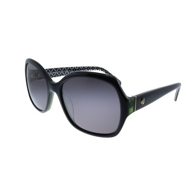 Kate Spade KS AMBERLYNN/S 807 Womens Square Polarized Sunglasses Black 57mm