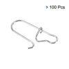 Unique Bargains Stainless Steel Quick Lock Design Fishing Snaps 100 Pcs - 3 of 4