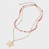Starfish Charm Multi-Strand Pendant Necklace - Wild Fable™ Gold/Orange/Pink - 3 of 4