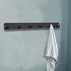 Unique Bargains Coat Hooks Wall Mount with Coat Hooks for Entryway Bathrooms - 2 of 4