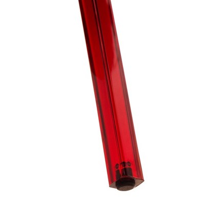 High Transparent Red Metal Side Chair