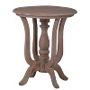 Marion Side Table with Durian Wood Natural - A&B Home: Round, No Assembly, Rubberwood Frame - 3 of 4