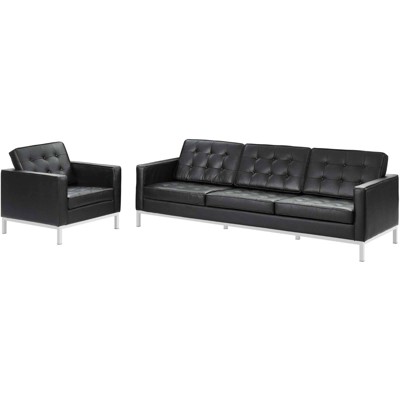 target leather sofa