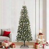 vidaXL Artificial Christmas Tree with 300 LEDs Green 86 x 86 x 210 cm - 2 of 4