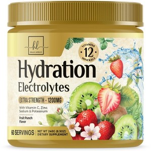 Electrolyte Powder Drink Mix 1200mg, Sugar Free Hydration Keto Electrolyte Powder Potassium, Magnesium, & Zinc - 60 Servings By Hello Lovely! - 1 of 4