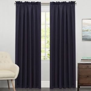 Ripcord Tailored Window Curtain Treatment Single Panel by Sweet Home Collection® - 1 of 3