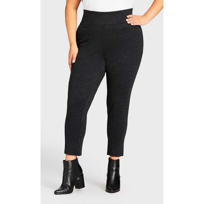 plus size ponte skinny pants