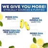 Fish Oil Omega 3 2400 mg with EPA DHA - Triple Strength Burpless Softgels - 120 Softgels;180 Softgels - 3 of 4
