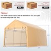 Costway 9x17 ft Heavy Duty Carport Canopy PE Car Tent Steel Outdoor Garage Shelter - 2 of 4