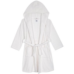 Sleep On It Girls Leopard Plush Fleece Shawl Collar Robe with Matching Fleece Slippers - 1 of 4
