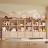 Bookshelf and Toy Organizer, Kids Book Shelf for Kid Rooms with Door, Cubes Storage Organizer,Wood Children Bookcase - 4 of 4