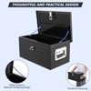 20 Inch Aluminum Diamond Plate Tool Box With Lock and Keys - 4 of 4