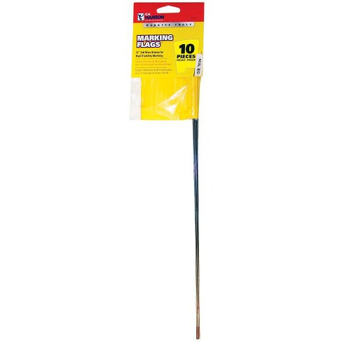 C.h. Hanson 15 In. Yellow Marking Flags Polyvinyl 10 Pk : Target