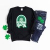Simply Sage Market Women's Graphic Sweatshirt Lucky Shamrock Rainbow - 3 of 3