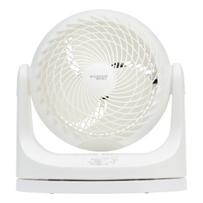 IRIS WOOZOO Oscillating Air Circulator Fan, White