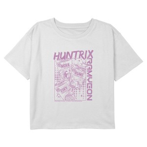 Girls KPop Demon Hunters Zoey Mira and Rumi Instant Ramyeon Cropped T-Shirt - 1 of 4