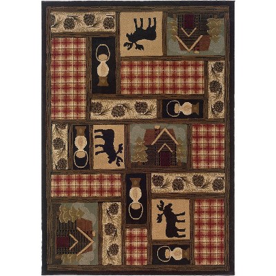 Oriental Weavers Hudson 1067A Area Rug, 1'10" x 3'3", Brown