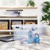 Small Latching Clear Storage Box - Brightroom™: Stackable Plastic Tote with Lid, Built-In Handles, 15L Capacity - 2 of 4