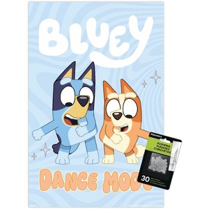 Trends International Bluey (2018) - Bluey and Bingo Dance Mode Unframed Wall Poster Prints - 1 of 4