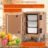 95QT Catering Food Warmers with Swivel Casters, Insulated Food Carrier for 6 Full-Size Pans, Hot Box for Catering, for Camping, Restaurant - 4 of 4