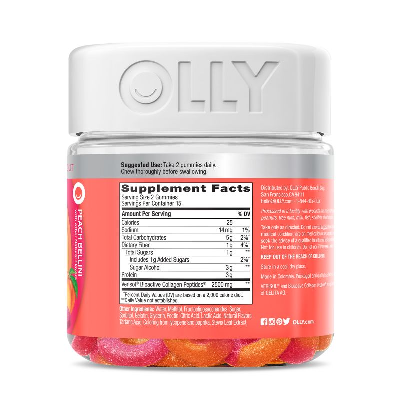 OLLY Collagen Rings Supplement Gummies for Skin Resilience - 30ct, 4 of 8