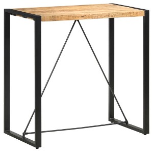 vidaXL Bar Table 43.3"x23.6"x43.3" Solid Mango Wood - 1 of 4
